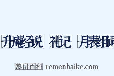 升庵经说·礼记·月表组词是什么意思的图片